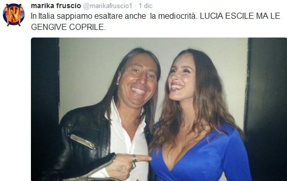 Marika Fruscio vs Lucia Javorcekova su Twitter