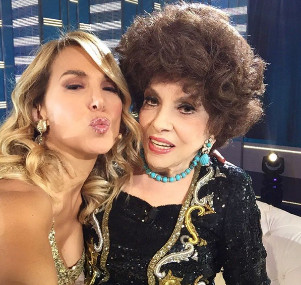 Gina Lollobrigida con Barbara D'Urso - Foto: Instagram